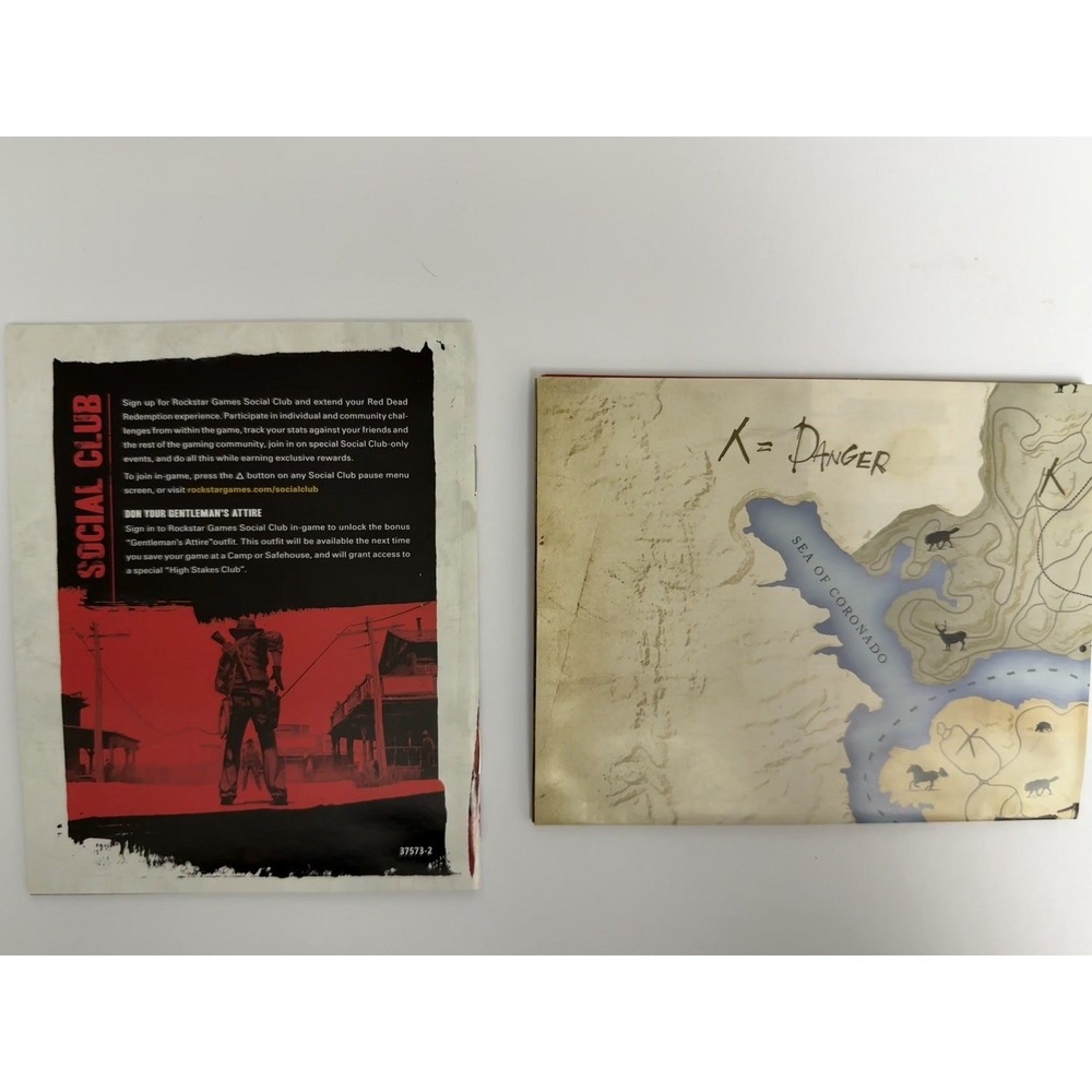 Red Dead Redemption - Sony PS3 - CIB W/ Map - Case Disc Manual Map Black Label - Picture 5 of 7